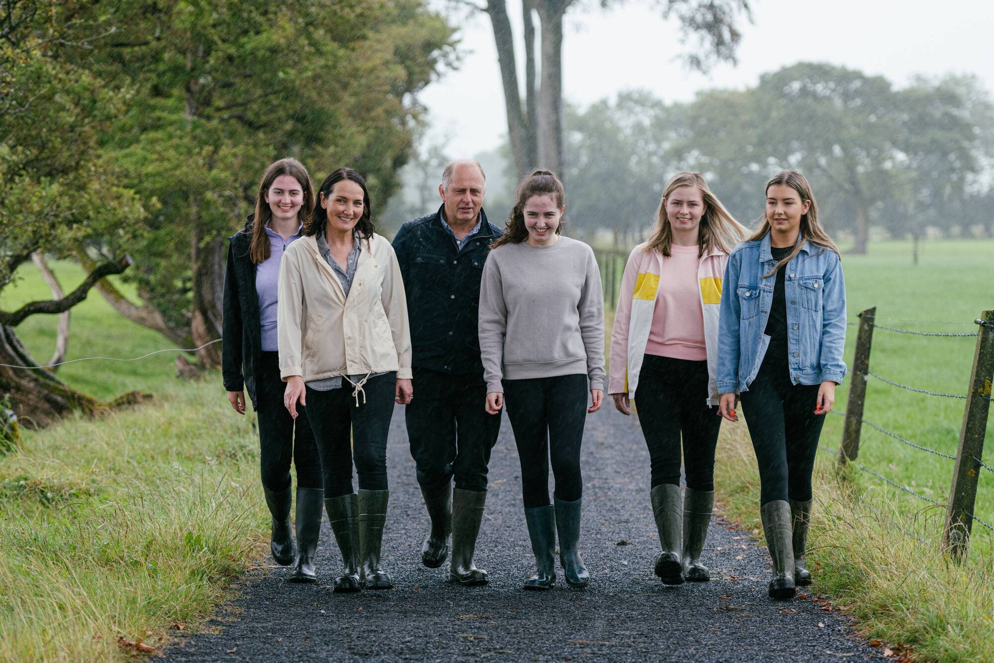 The Connelly family – Jane, Yvonne, Austin, Kate, Ava and Anna on their family dairy farm in Tuam, Co Galway. Photos: Dora Kazmierak – and NDC & Ornua Quality Milk Awards