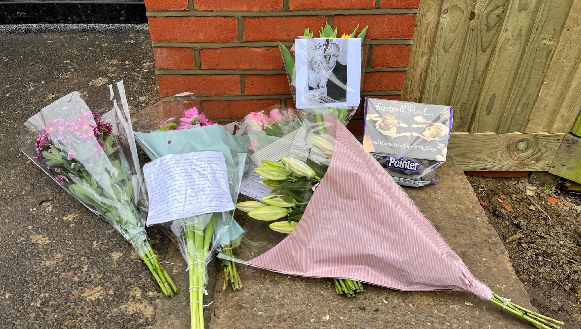 Dog treats among tributes left outside Paul O’Grady’s Kent farm
