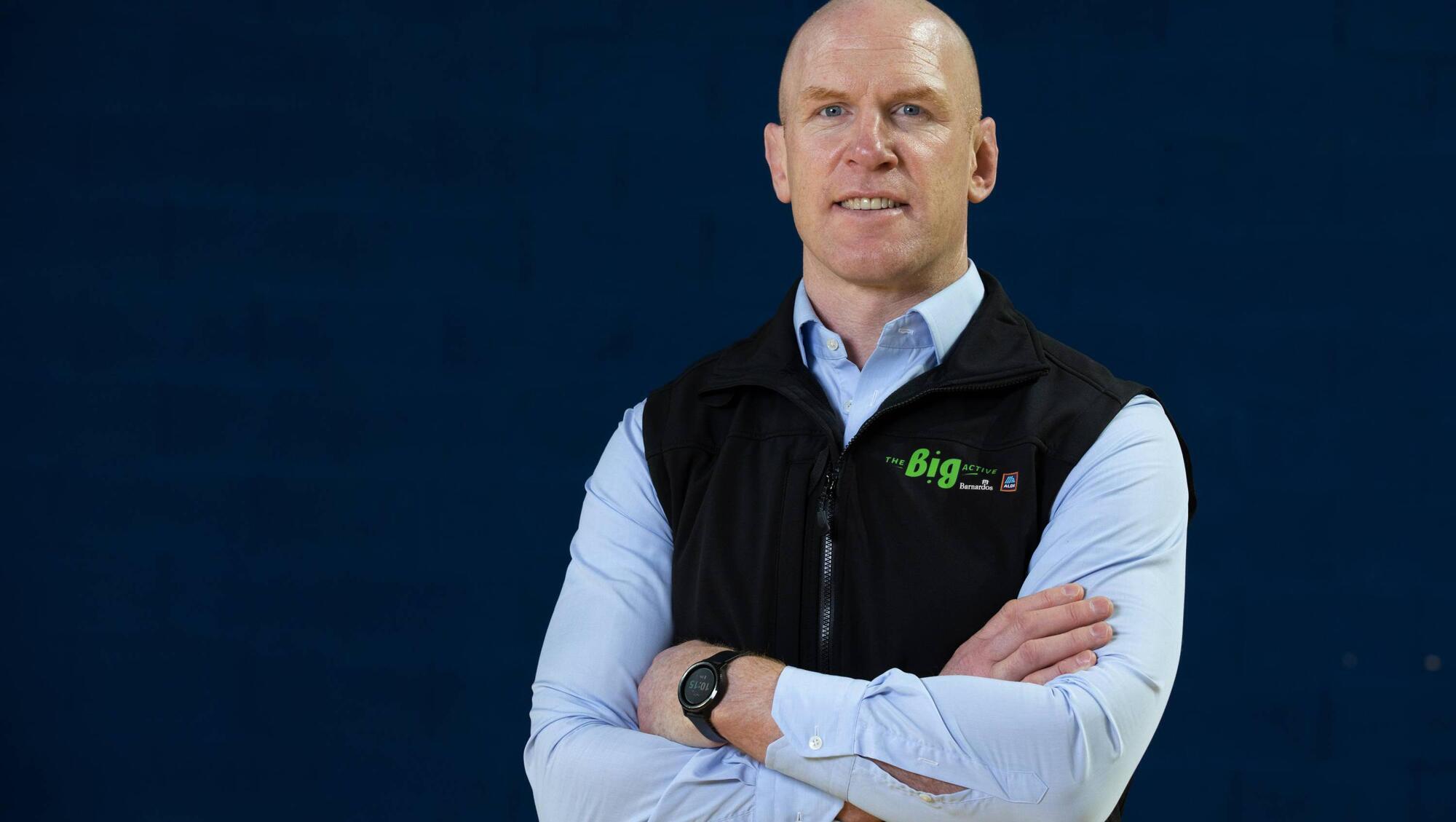 Barnardos Big Active and ALDI Ambassador Paul O’Connell. 