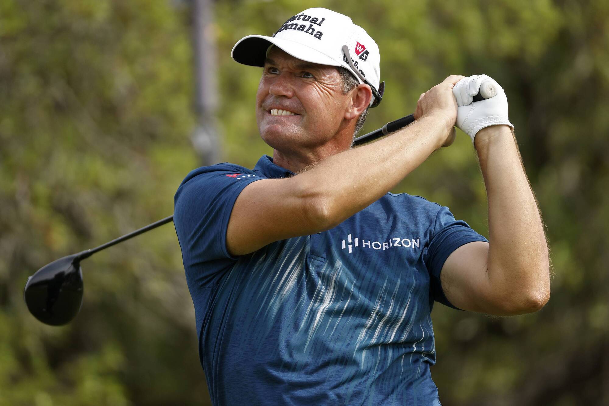 Pádraig Harrington rolls back the years to share the lead in Texas