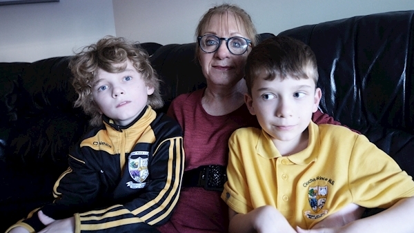 Mother has to drive 400kms a week with son behind school bus as it takes his twin to same school