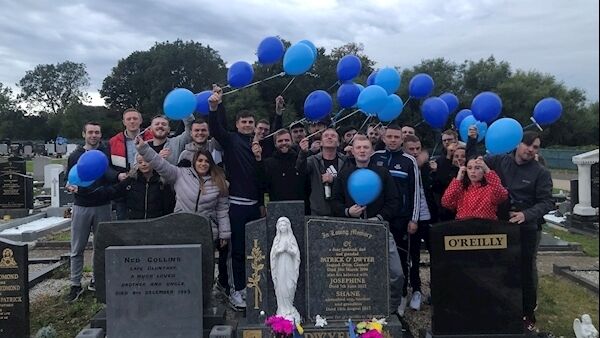 Majella, her family and Shane's friends released balloons at his graveside on Tuesday - World Suicide Prevention Day. Majella, her family and Shane's friends released balloons at his graveside on Tuesday - World Suicide Prevention Day.