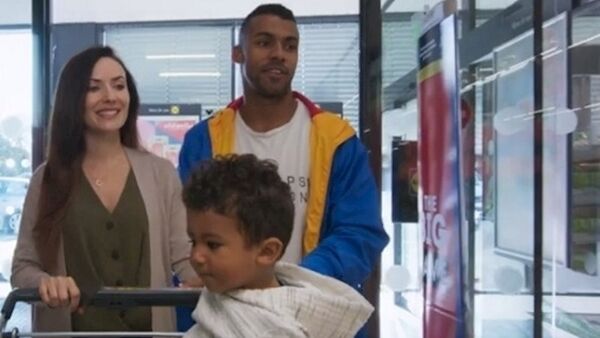 Fiona Ryan, Jonathan Mathis and their 22-month-old son in the Lidl ad campaign. Pic: via YouTube Fiona Ryan, Jonathan Mathis and their 22-month-old son in the Lidl ad campaign. Pic: via YouTube