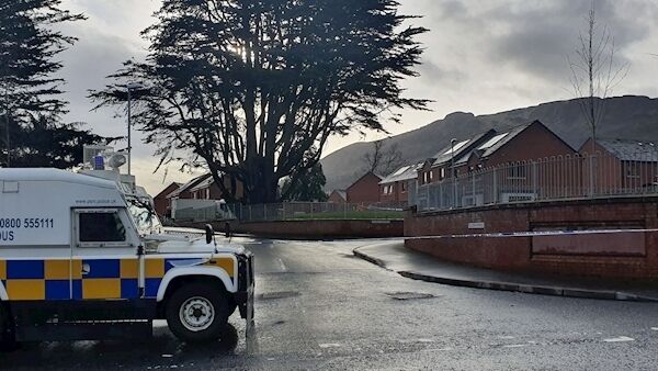 Feldon Gardens in Newtownabbey, County Antrim, has been cordoned off as part of a security alert following reports of a suspicious object in the area. Feldon Gardens in Newtownabbey, County Antrim, has been cordoned off as part of a security alert following reports of a suspicious object in the area.