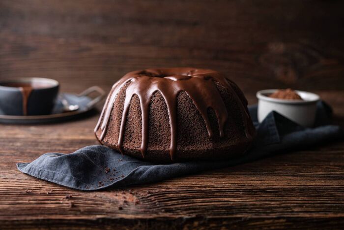 Chocolate drip bundt cake