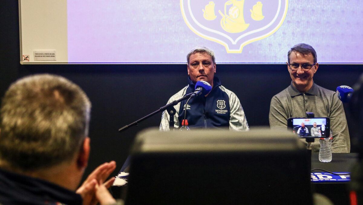 BLUES BOSS: Waterford FC Press Conference, SETU Arena, Waterford 31/3/2023