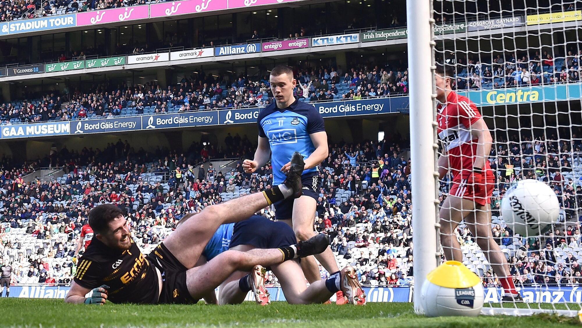 Dublin claim Division 2 title after goal glut sees off Derry