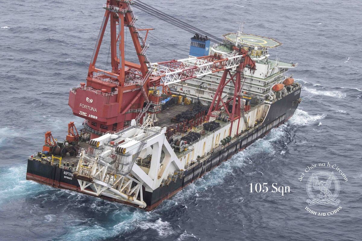 The Defence Forces had been monitoring the movements of both of the vessels. Picture: Óglaigh na hÉireann