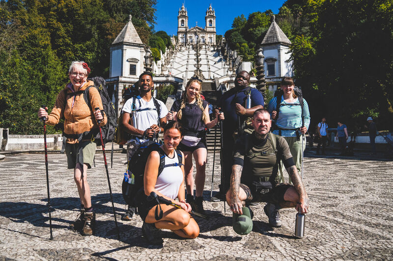 Shane Lynch is joined on the pilgrimage by six other celebrities. Picture: BBC/CTVC/PA Wire