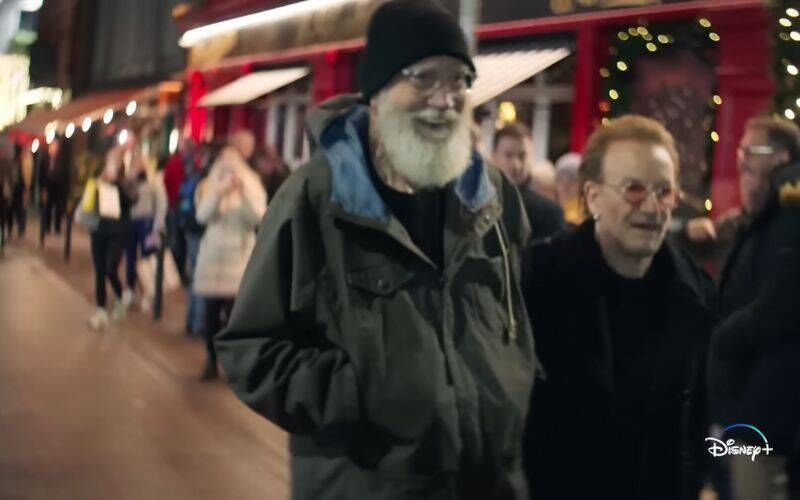 Bono and David Letterman do Dublin in their Disney+ special