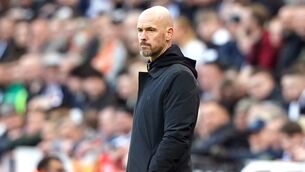 <p>STANDARDS: Manchester United manager Erik ten Hag saw his side beaten by Newcastle. Pic: Owen Humphreys/PA</p>