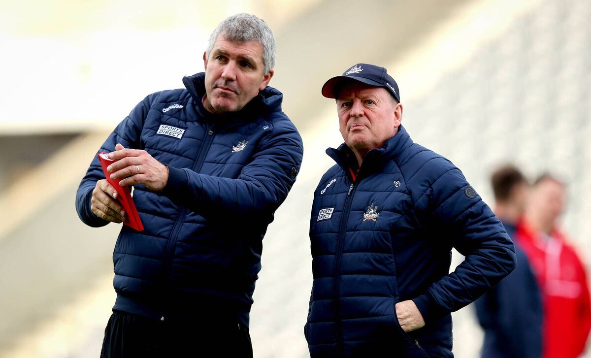 FEEL-GOOD FACTOR: Cork coach Kevin Walsh and manager John Cleary. Pic: INPHO/Ryan Byrne