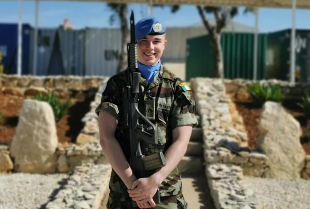 Trooper Shane Kearney, from Killeagh, Co Cork, sustained a serious head injury but has since been discharged from hospital.