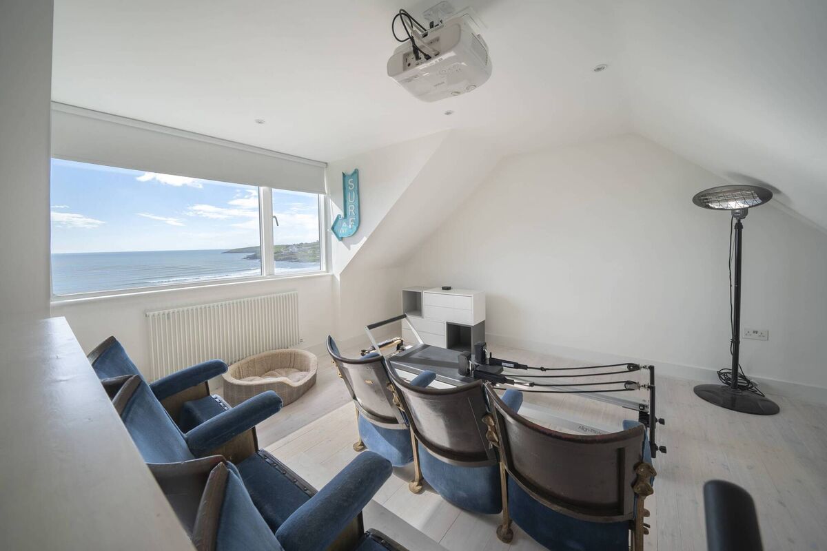 Oh la la. Home cinema with seats from a  Parisienne theatre