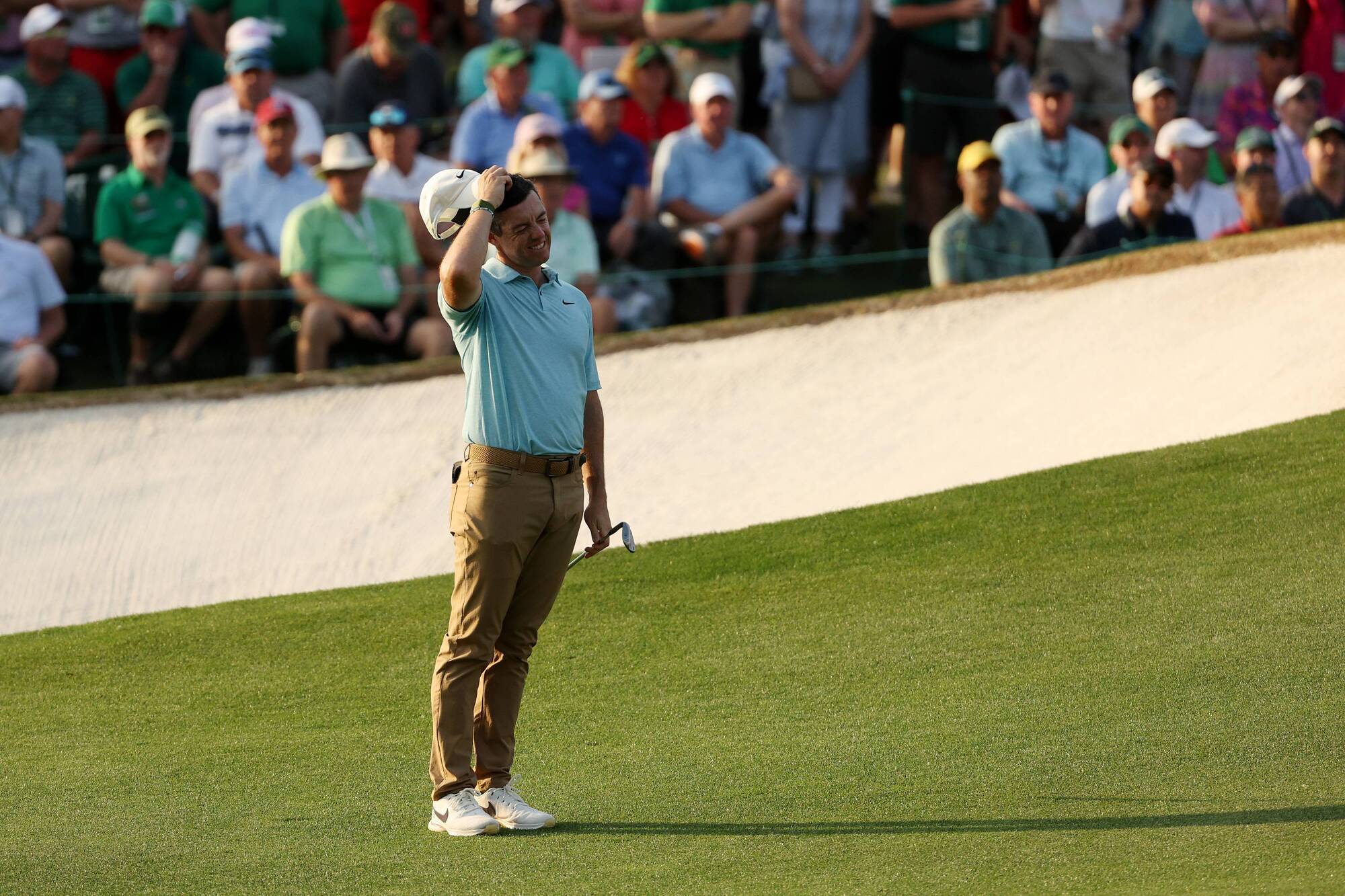 Masters latest: Slow start for McIlroy while Hovland, Rahm and LIV's Koepka share lead