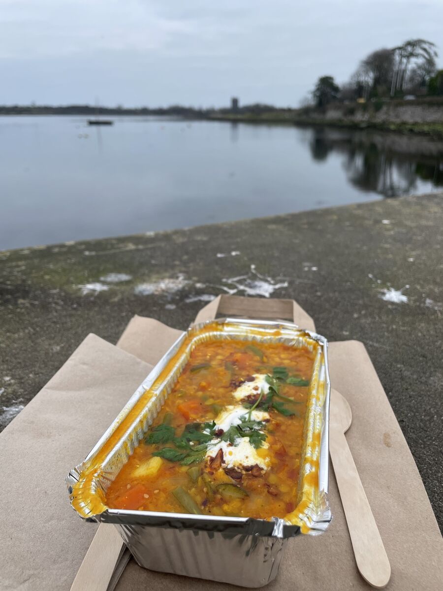 A spot of SIAR curry on Kinvara Pier