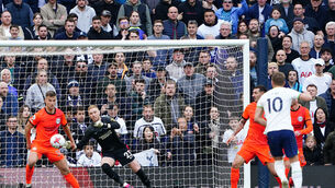 <p>DECISIVE: Harry Kane fired the winner for Tottenham against Brighton (Zac Goodwin/PA)</p>