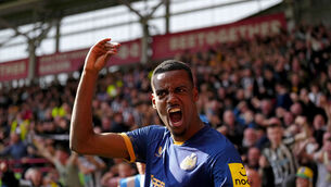 <p>BEDDED IN: Newcastle United's Alexander Isak celebrates scoring his sides second goal. Pic: John Walton/PA Wire.</p>
