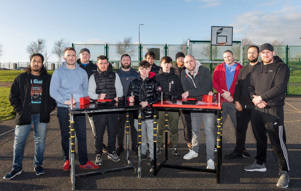 The Street Arm Wrestling team trains outdoors in all weathers and is looking for an indoor training venue. Picture: David Creedon