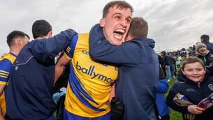 <p>JOB DONE: Roscommon’s Enda Smith celebrates after the Connacht GAA senior football championship quarter-final at Hastings MacHale Park, Castlebar. Pic. INPHO/James Crombie</p>