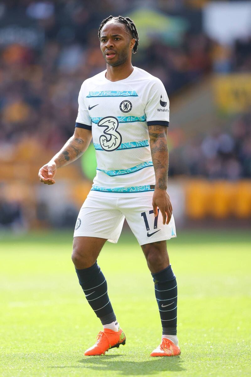Raheem Sterling struggles for Chelsea at Wolves.Pic:James Gill - Danehouse/Getty Images