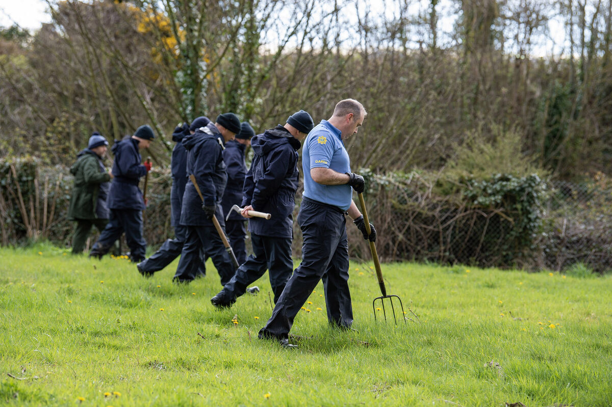 Gardaí searching the grounds of King John's Castle in Carlingford on the Cooley Peninsula in Co Louth on Monday ahead of US president Joe Biden's visit. Picture: Ciara Wilkinson Gardaí searching the grounds of King John's Castle in Carlingford on the Cooley Peninsula in Co Louth on Monday ahead of US president Joe Biden's visit. Picture: Ciara Wilkinson