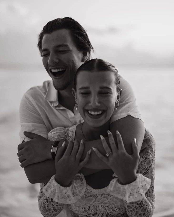 Millie Bobby Brown has announced her engagement. Picture: @milliebobbybrown / Instagram Millie Bobby Brown has announced her engagement. Picture: @milliebobbybrown / Instagram