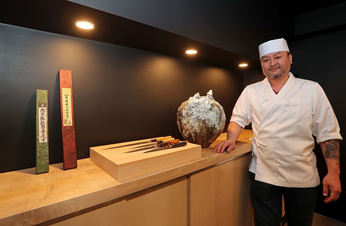 Takashi Miyazaki at his restaurant, Ichigo Ichie in Cork. Picture: Jim Coughlan