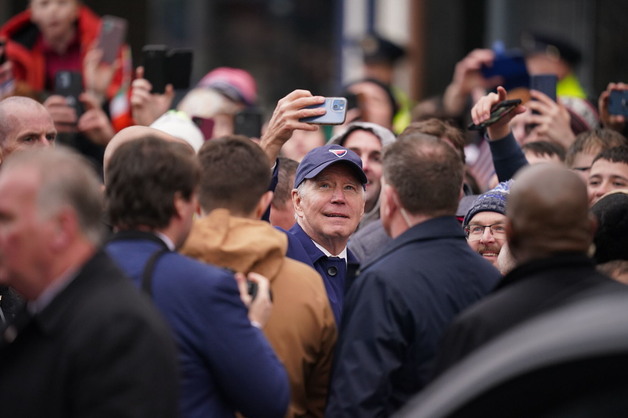 Joe Biden receives warm welcome from waiting crowd in Dundalk visit