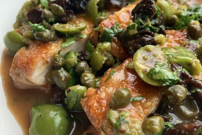 Chicken Marbella from Shaun Tinman at Frae