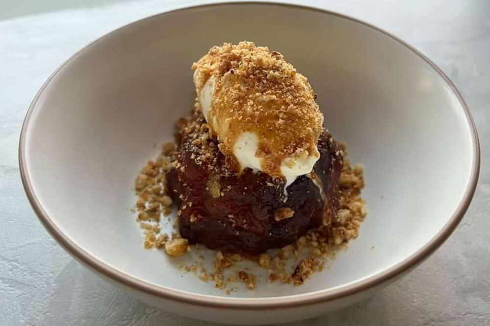 Blood Orange Upside Down Cake, Armagnac Syrup from Shaun Tinman at Frae