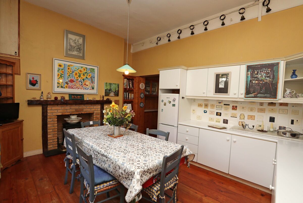 Kitchen with antique service bells