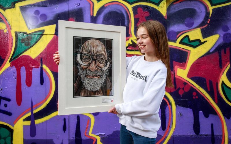 Young Antrim artist, Charley Bell – a 16-year old student from Methodist College Belfast – has been chosen overall winner of this year's 69th Texaco Children's Art Competition. Picture: Peter Houlihan/Mac Innes Photography Young Antrim artist, Charley Bell – a 16-year old student from Methodist College Belfast – has been chosen overall winner of this year's 69th Texaco Children's Art Competition. Picture: Peter Houlihan/Mac Innes Photography