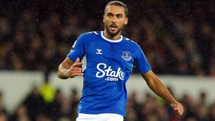 <p>COMEBACK: Everton boss Sean Dyche is confident striker Dominic Calvert-Lewin can handle the pressure of the club’s fight against relegation. Pic: Peter Byrne/PA</p>