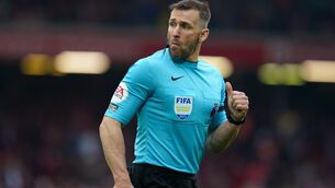 <p>CLEARED: Assistant referee Constantine Hatzidakis has been cleared of any wrongdoing. Pic: Nick Potts/PA</p>