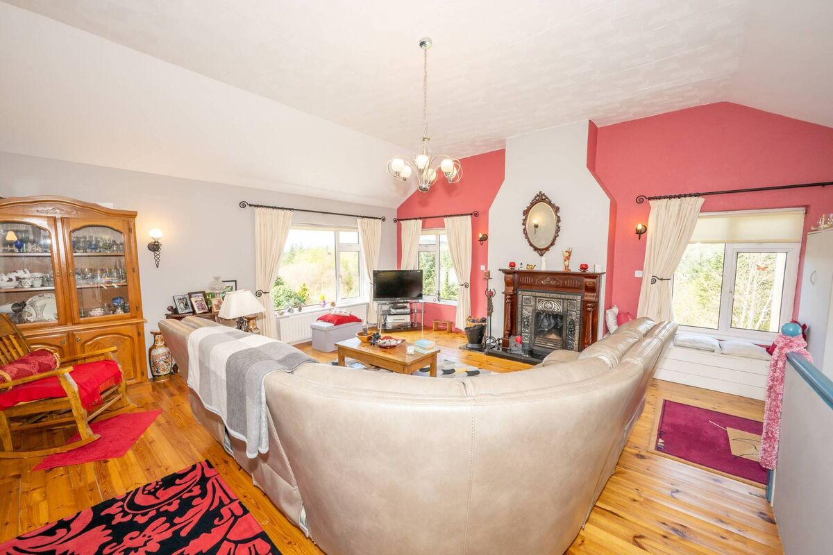 First floor living room has views towards Bantry Bay