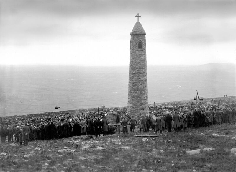 Liam Lynch memorial unveiled at Knockmealdown mountains, near Newcastle, Co Tipperary, on April 7, 1935. 