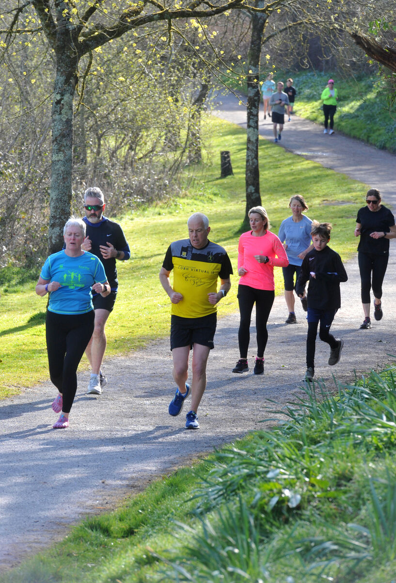  The 100th Parkrun at the Glen River Park, Ballyvolane in April 2022. 