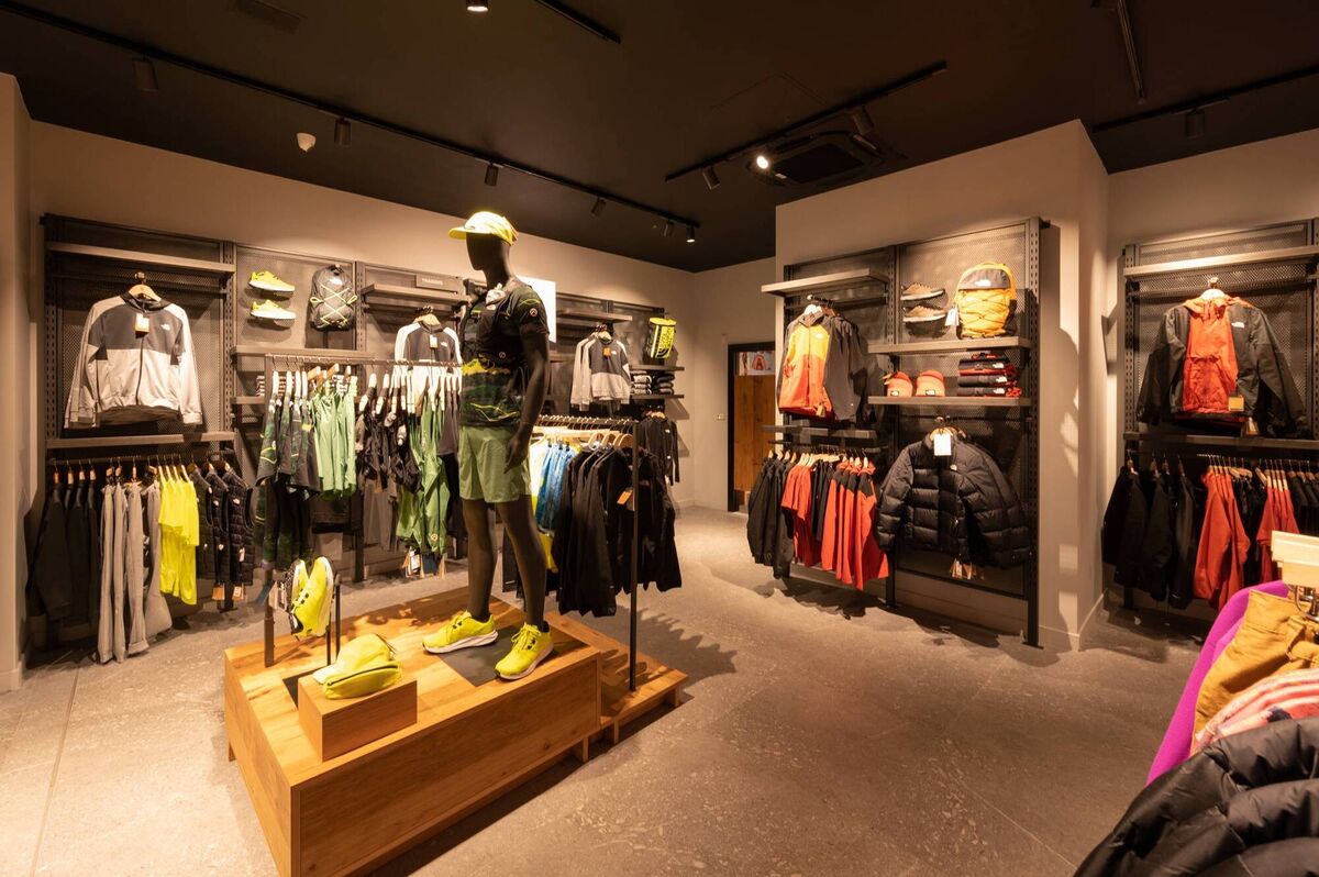 Inside The North Face, the current tenant in No.39 Patrick Street. The entire property extends to 8,682.1 sq ft / 806.6 sq m over four floors and benefits from front and rear access off St Patrick’s Street and Marlboro Street. 