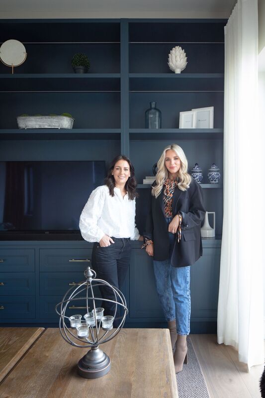 Interior designer Sarah Louise Dunne of Sarah Louise Interiors and homeowner Hannah Saunders. Pictures: Jamie Hackett Interior designer Sarah Louise Dunne of Sarah Louise Interiors and homeowner Hannah Saunders. Pictures: Jamie Hackett