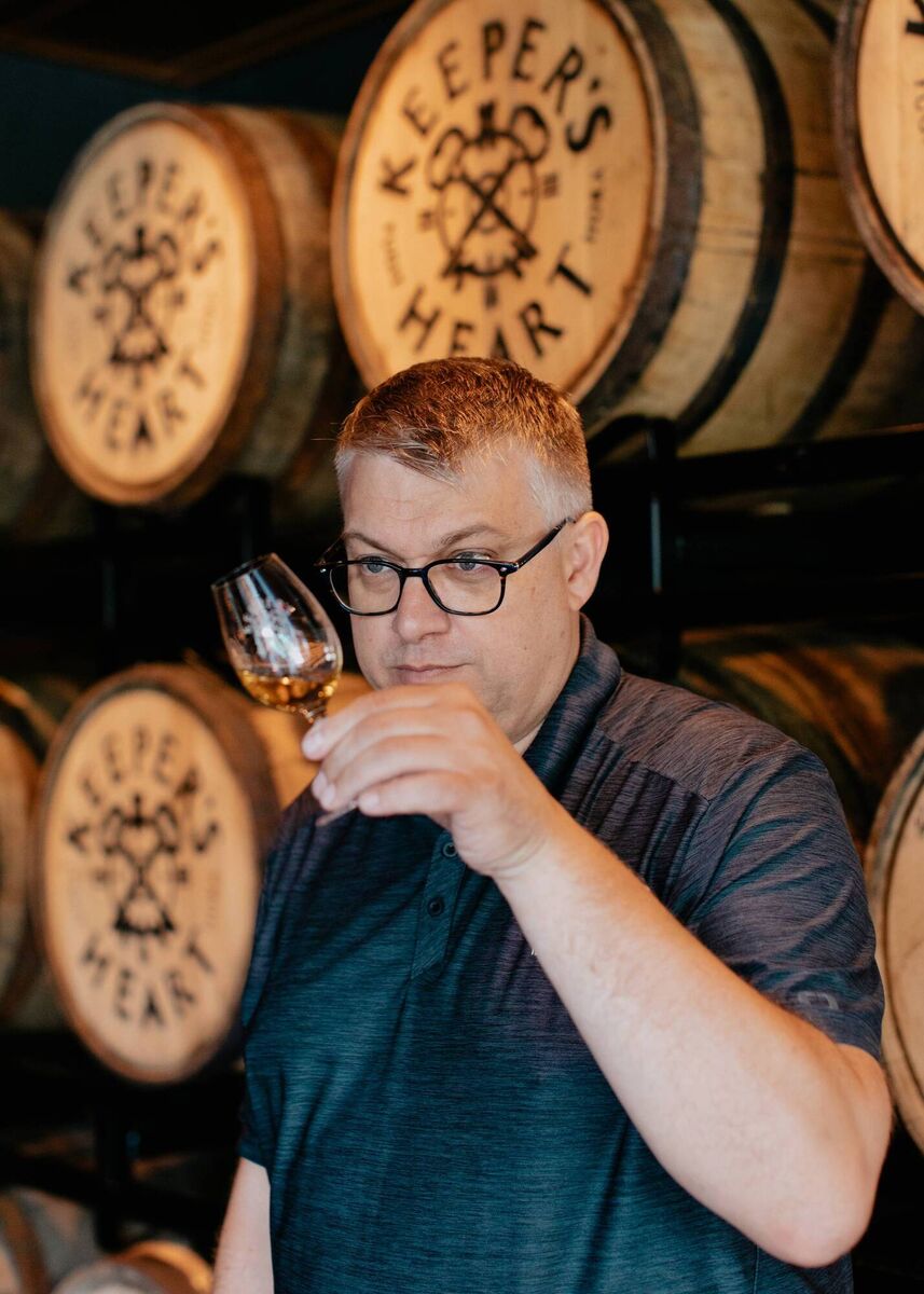 Master Distiller Brian Nation, creator of Keeper’s Heart whiskey. 