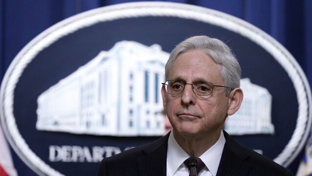 Attorney General Merrick Garland set out the charges (Susan Walsh/AP)