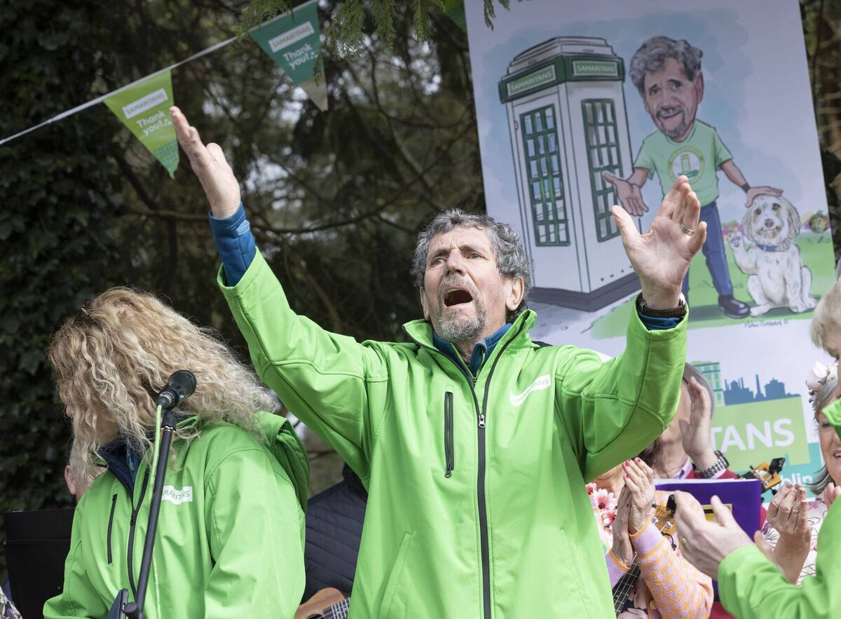 Charlie Bird before leading the walk. Picture: Fergal Phillips Charlie Bird before leading the walk. Picture: Fergal Phillips