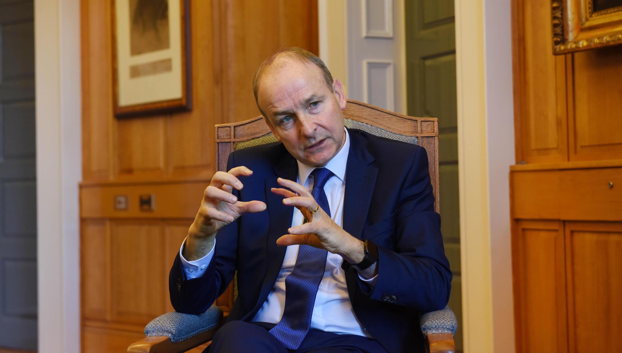 Micheál Martin: 'I do understand concerns that people have, but I favour the use of facial recognition in very selected, specific circumstances.' Picture: Moya Nolan