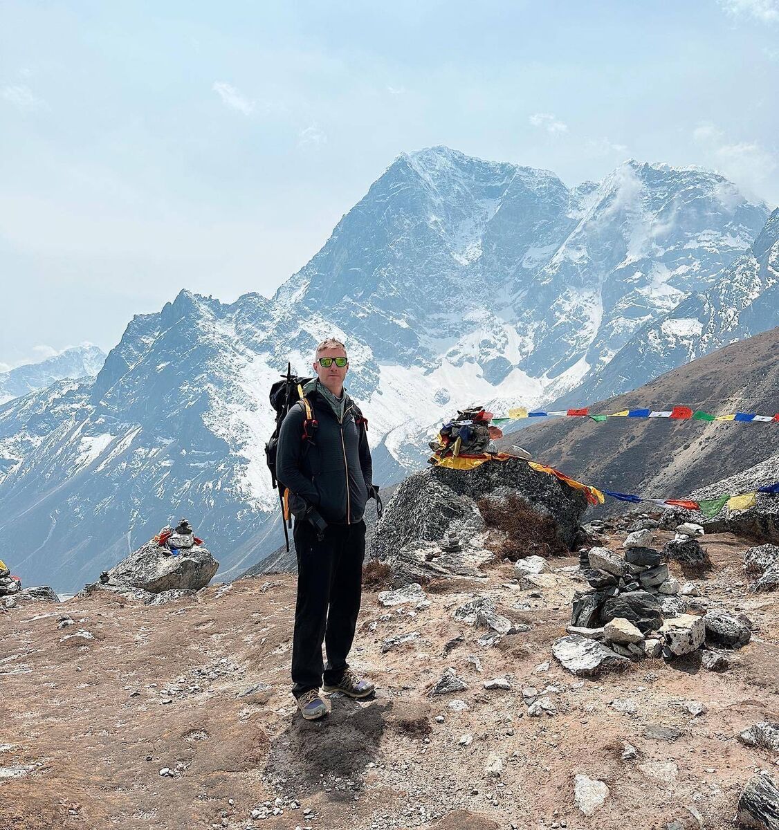Johnny Ward: A somber moment on the climb