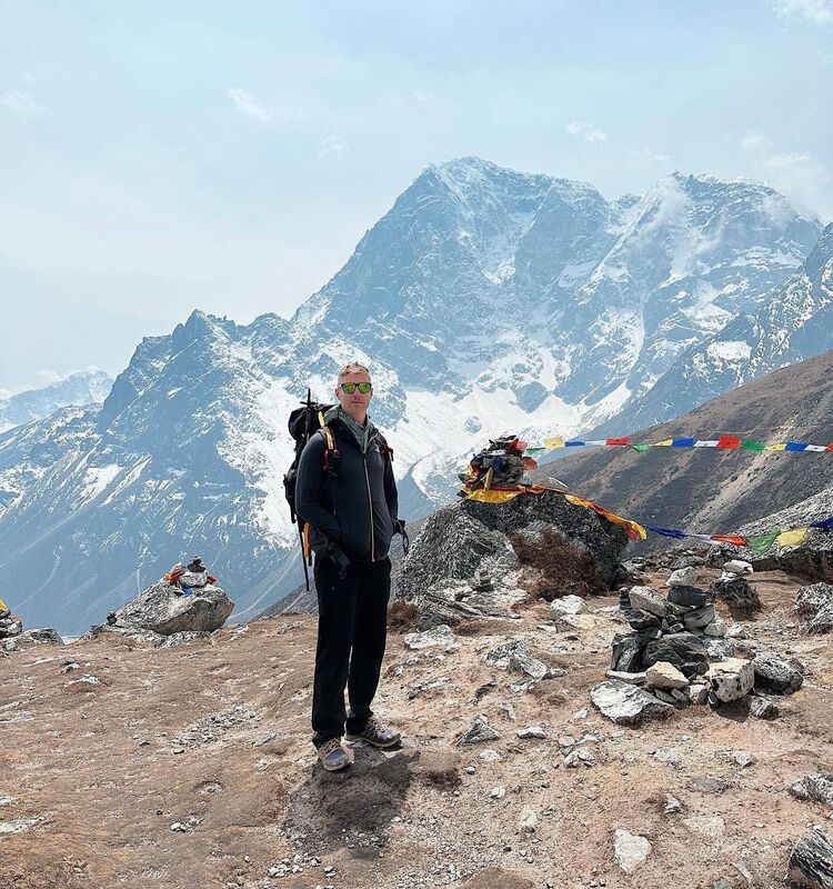 Johnny Ward: A somber moment on the climb