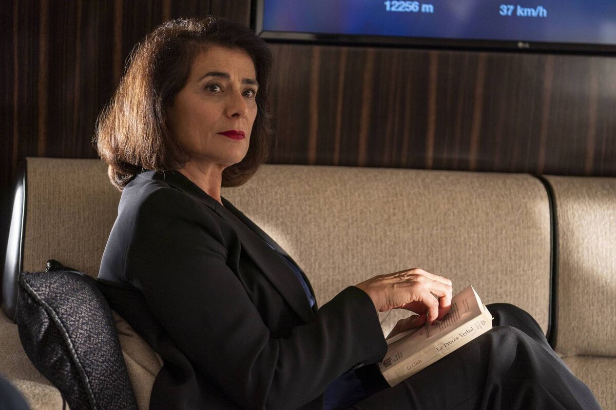 Hiam Abbass as Marcia in Succession. 