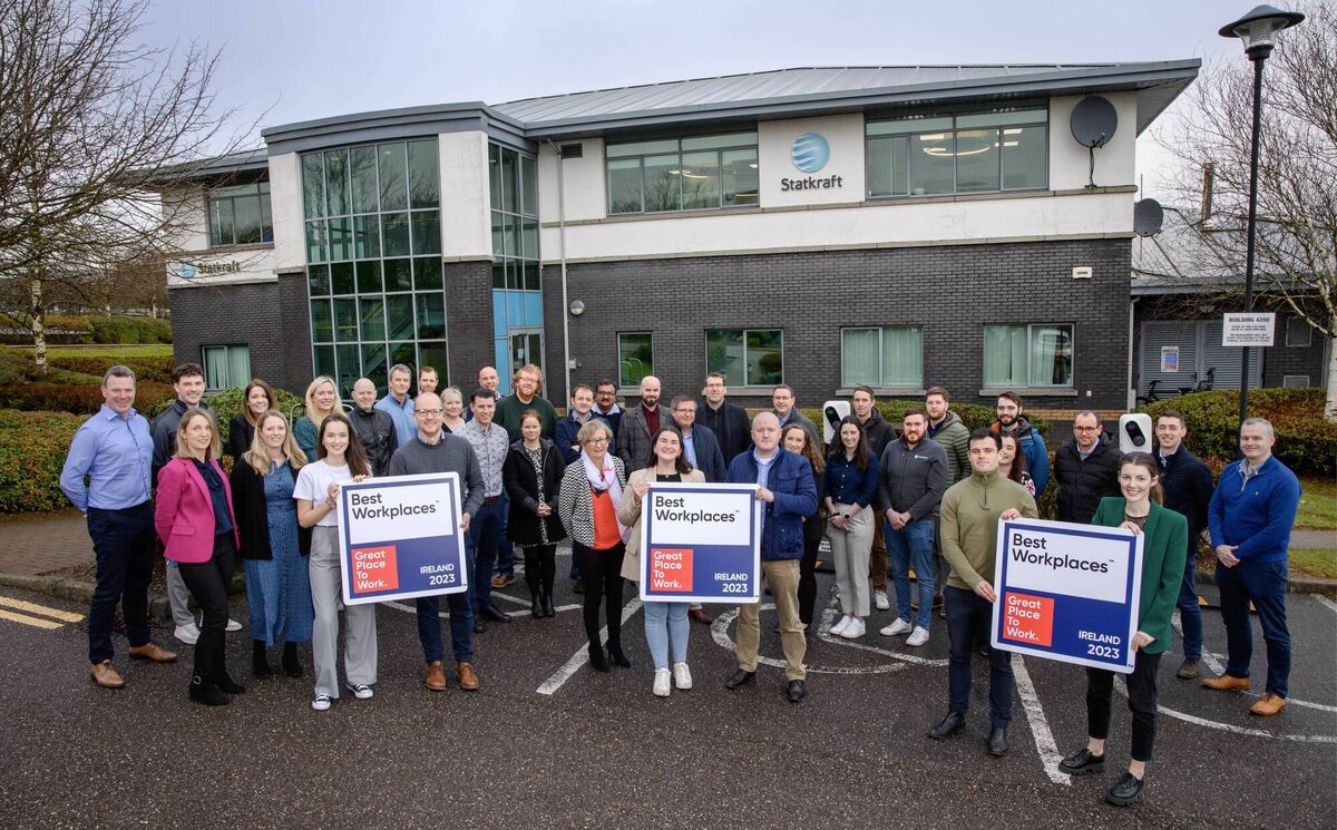 The team at Statkraft Ireland, which was named Ireland’s Best Small-Sized Workplace for 2023. 