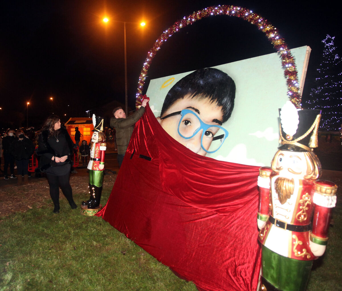 Wayne Colbert and Sonya Aylmer unveiling a portrait of their son Brooklyn Colbert at Delmege Park, Moyross. Picture: Brendan Gleeson Wayne Colbert and Sonya Aylmer unveiling a portrait of their son Brooklyn Colbert at Delmege Park, Moyross. Picture: Brendan Gleeson