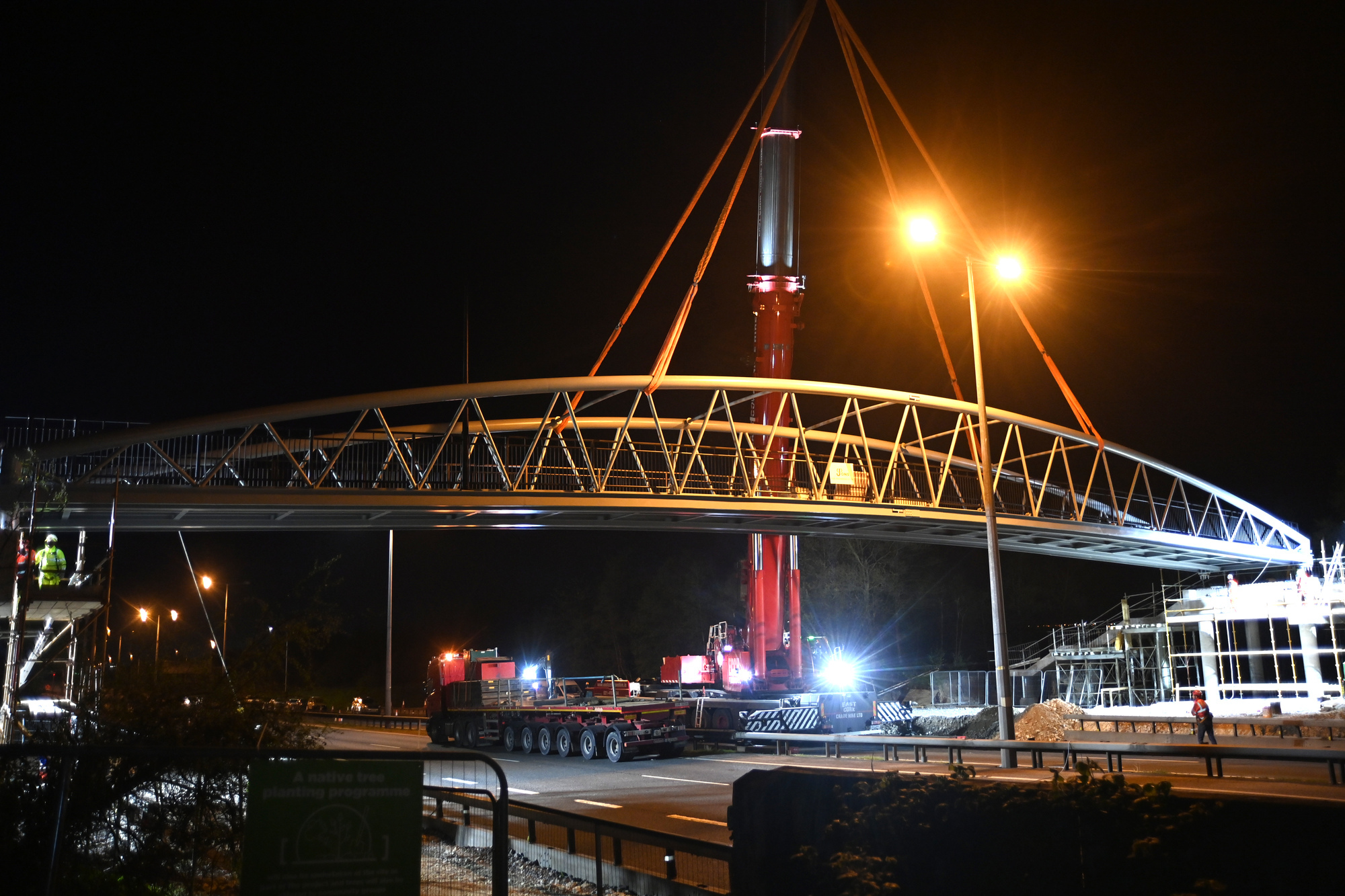Watch: Cork's newest bridge over South Ring Road put in place